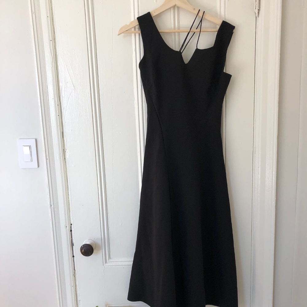 Little black dress with interesting trap